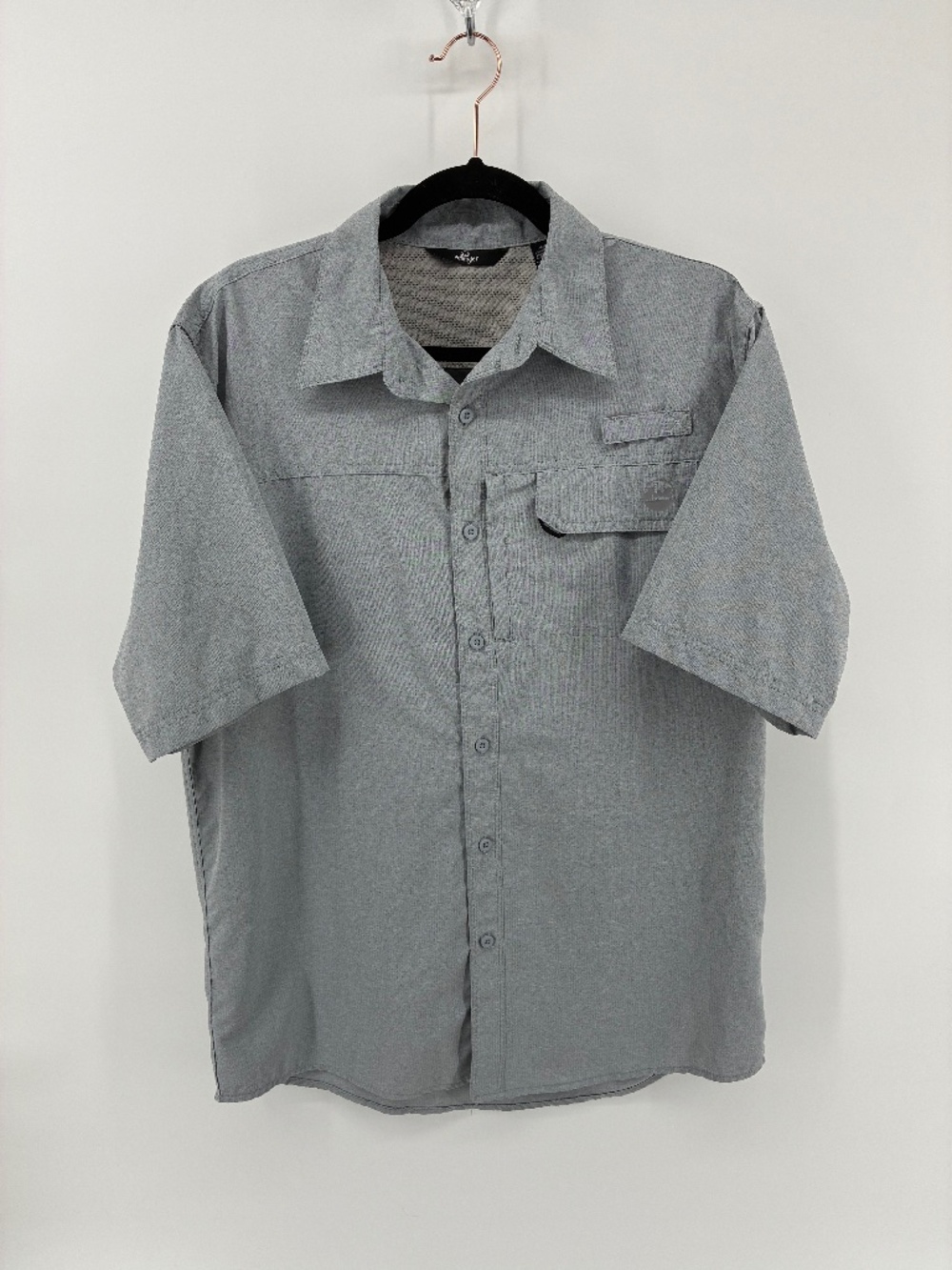 Mens Wrangler Short Sleeve Collared Top